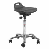 Ergonominen työjakkara alumiiniristikolla