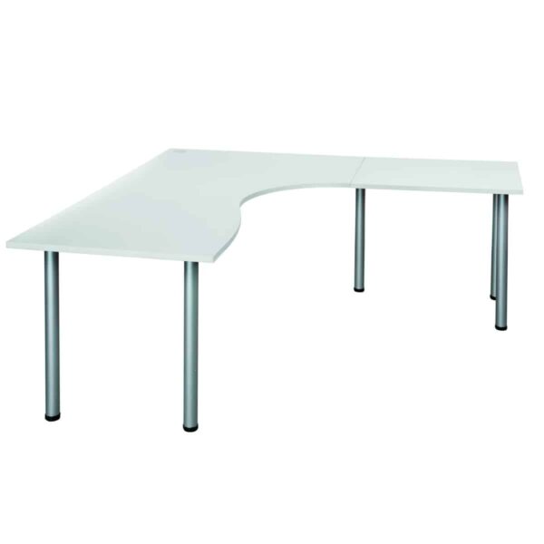 Toimistopöytä L-malli 1800 x 1800 mm, valkoinen