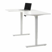 Sähköpöytä Flex, L-malli 1800 x 1050 mm, valkoinen