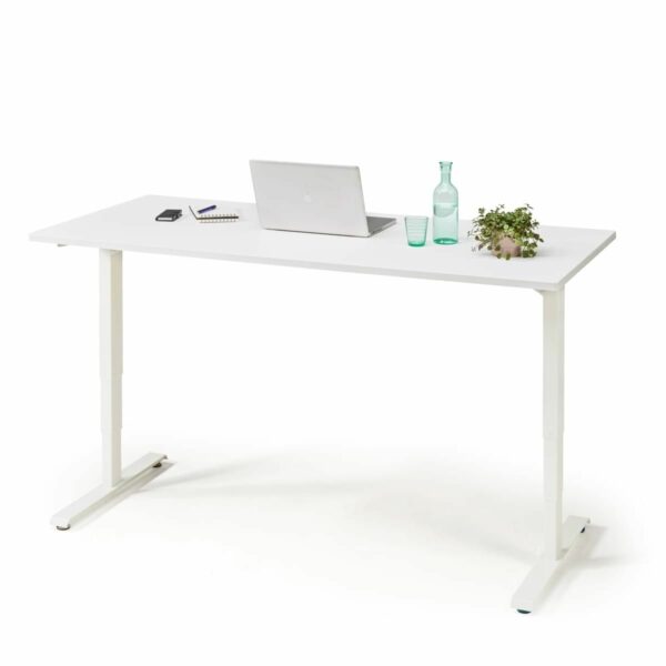Sähköpöytä Flex, 1400 x 800 mm, valkoinen