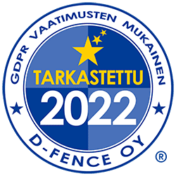 GDPR Tarkastettu D-Fence 2022