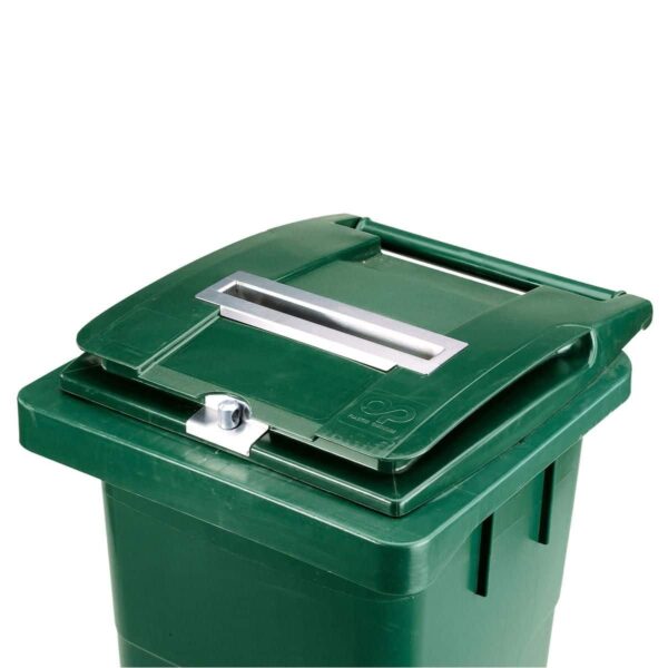Lukittava paperinkeräysastia 140 L, vihreä