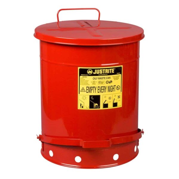 Paloturvallinen jätesäiliö 53 L