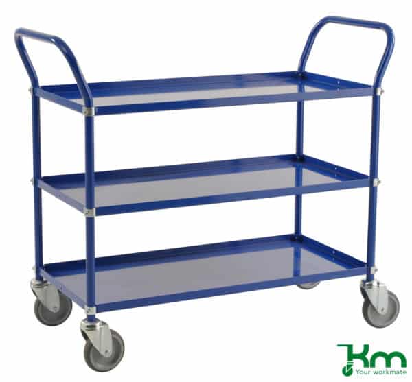 Värillinen hyllyvaunu, 3 terästasoa - Image 2