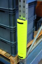 Muovinen etupylväänsuoja H=500 Kelt.