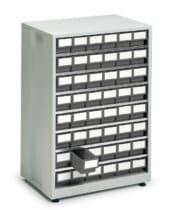 Iso hyllylaatikosto 605x410x870, harmaa