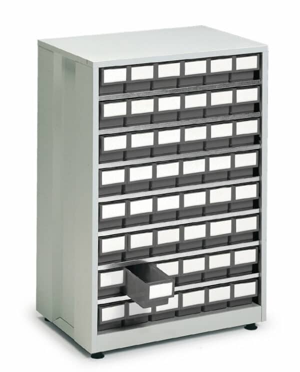 Iso hyllylaatikosto 605x410x870, harmaa