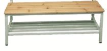 Kenkähylly 800 mm Naulakkopenkkiin