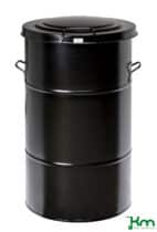 Metallinen jäteastia 160 L, musta
