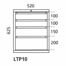 Laatikosto 10 Handy Industrial työpöytään